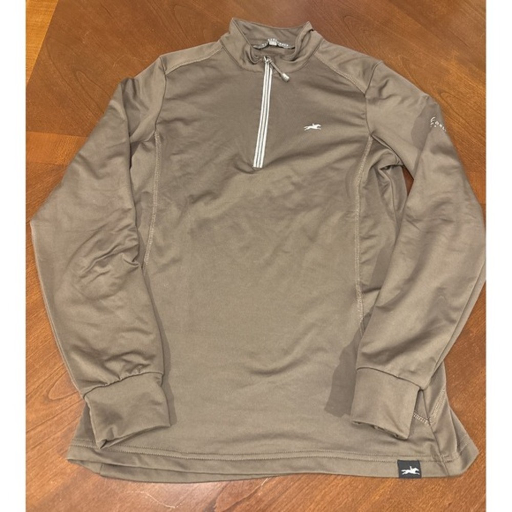 Schockemohle Sports Horse Ladies‎ 1/4 Zip Long Sleeve Brown Size S Winter Page